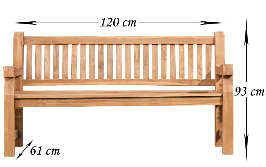 Teakbank Jackson 120 cm
