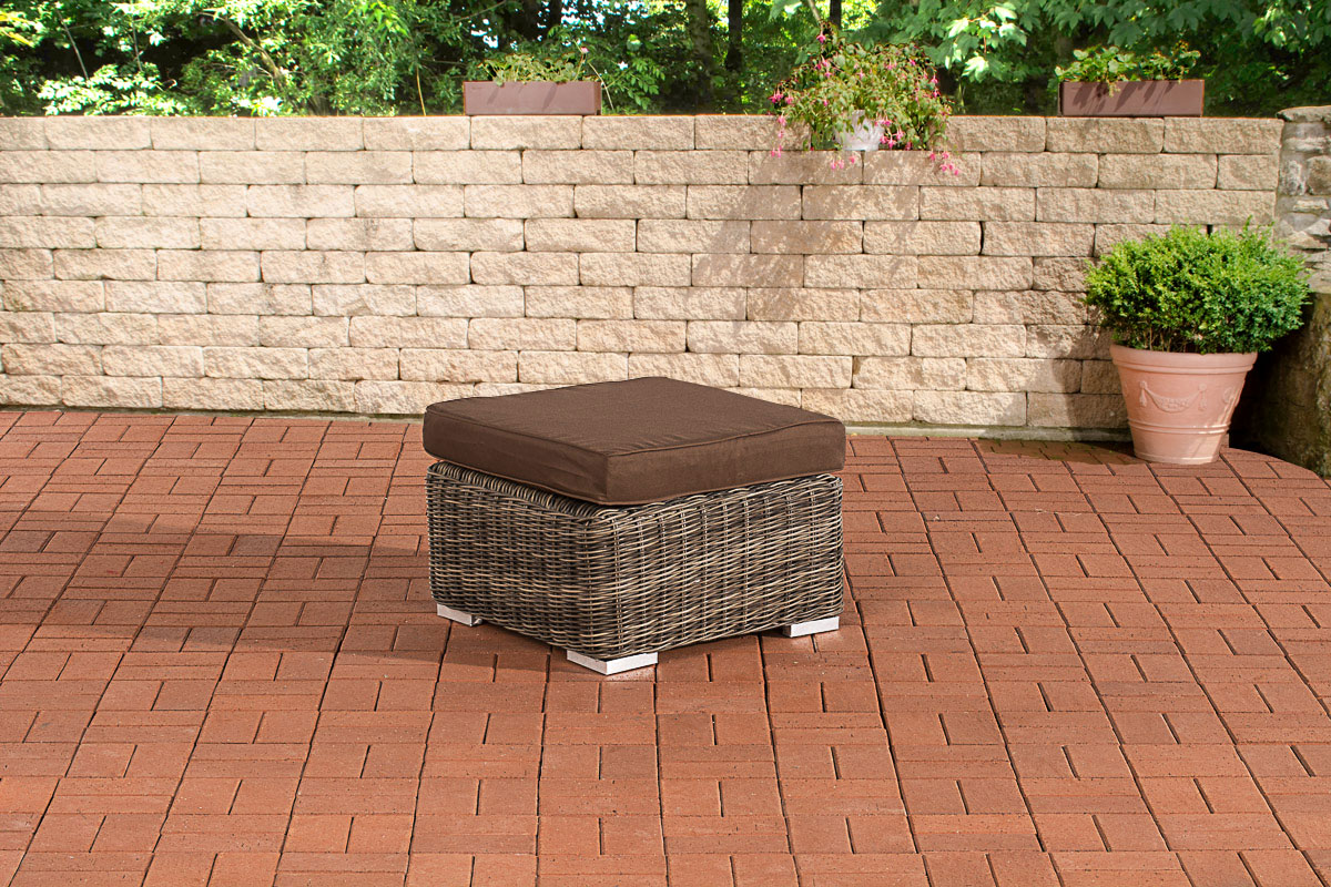 Hocker Bilbao / Madeira Terrabraun
