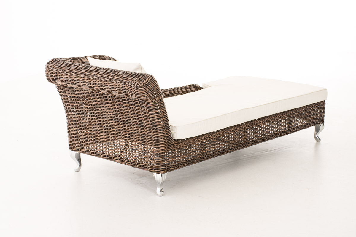 Chaiselongue Savannah 5mm Polyrattan Recamiere mit