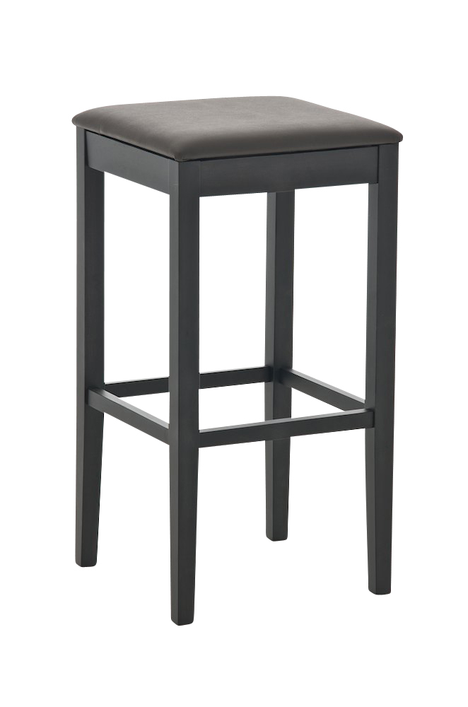Barhocker Rocket Kunstleder Schwarz