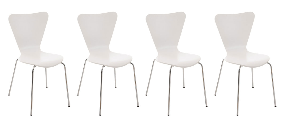 4er Set Besucherstuhl Calisto