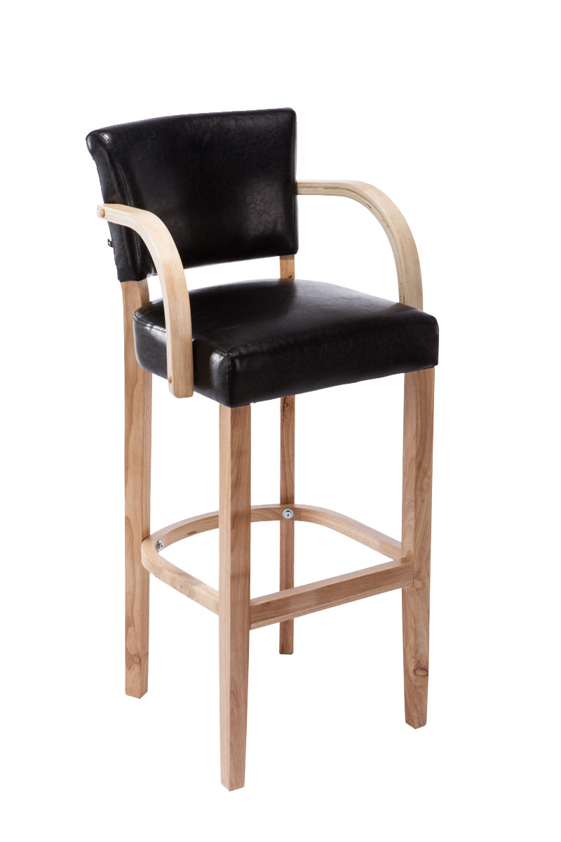 Barhocker Lionel mit Armlehne natura