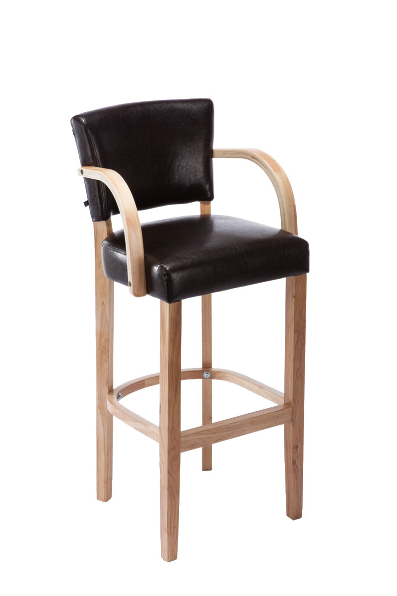 Barhocker Lionel mit Armlehne natura