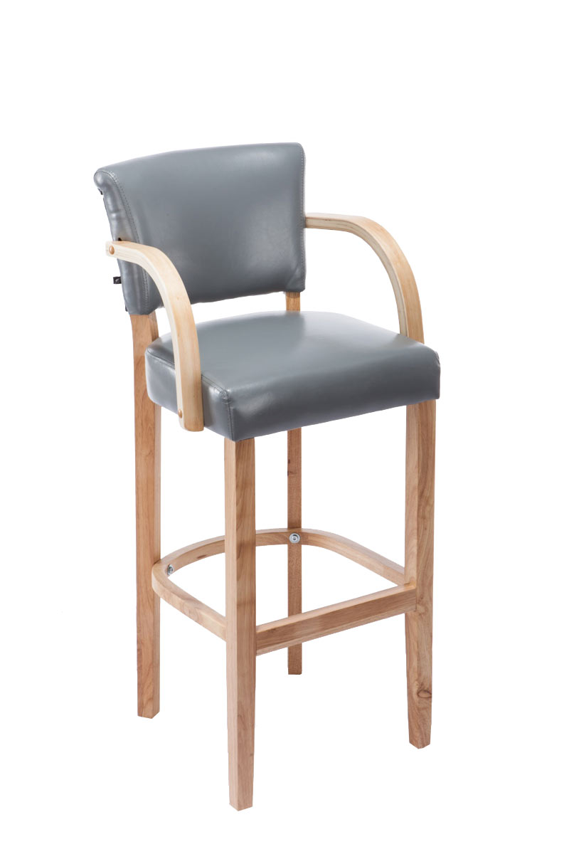 Barhocker Lionel mit Armlehne natura