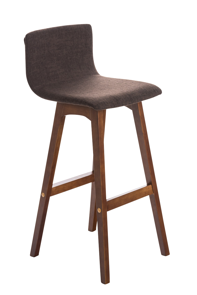 Barhocker Taunus Stoff Walnuss