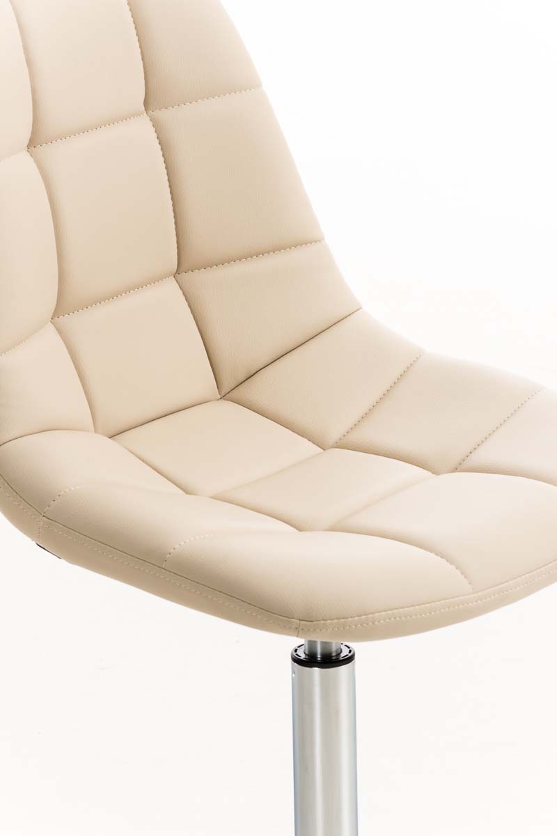 Loungesessel Emil Kunstleder Drehstuhl Chefsessel Lounger Chromoptik