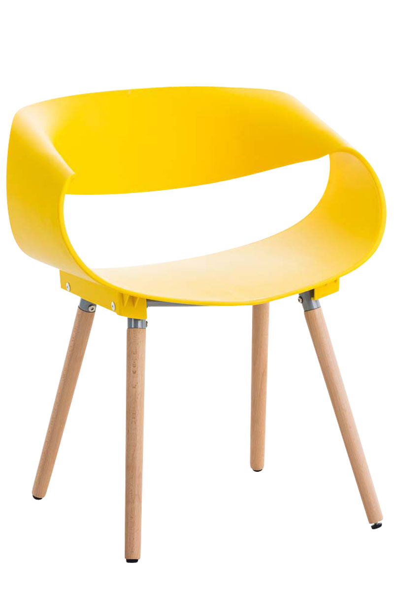 Esszimmerstuhl Tuva Kunststoffstuhl Wartezimmerstuhl Loft Chair Holzgestell 
