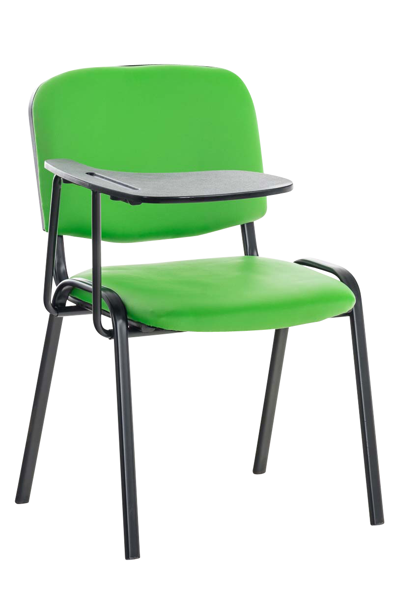 Stuhl Ken mit Klapptisch Stoff Metall Konferenzstuhl Besucherstuhl mit Tischchen 