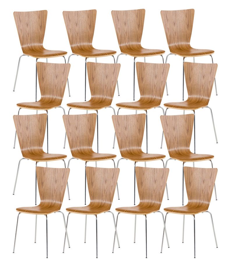 8x Besucherstuhl AARON Stapelstuhl Konferenzstuhl Küchenstuhl Stuhl stapelbar 