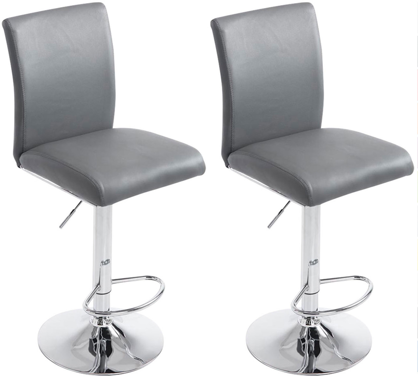 2er Set Barhocker K�ln Kunstleder chrom