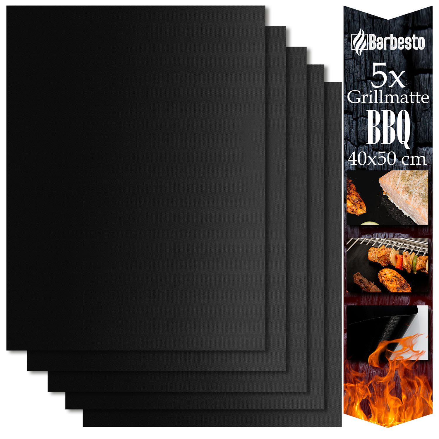 Grillmatten (5er Set) 40x50 cm