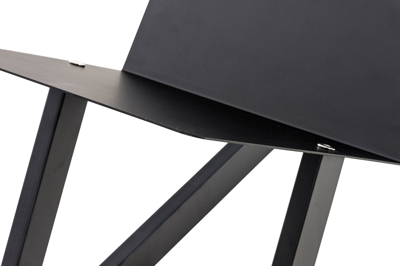 o Metal Negro I Soporte Moderno para Le/ña I Le/ñero Estanter/ía De Chimenea I Acero INOX Tama/ño:25x40x100 cm CLP Le/ñero De Interior Snow En 2 Variantes Color:Negro