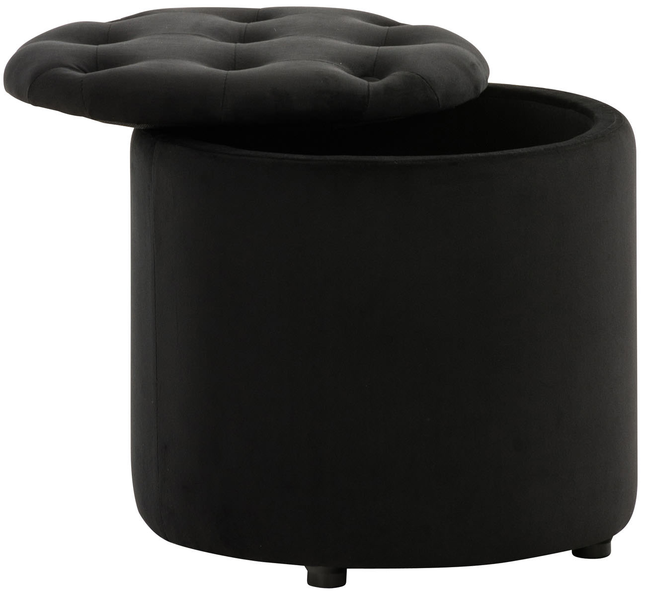 Sitzhocker Pantin Samt Polsterhocker mit Aufbewahrung Schminkhocker