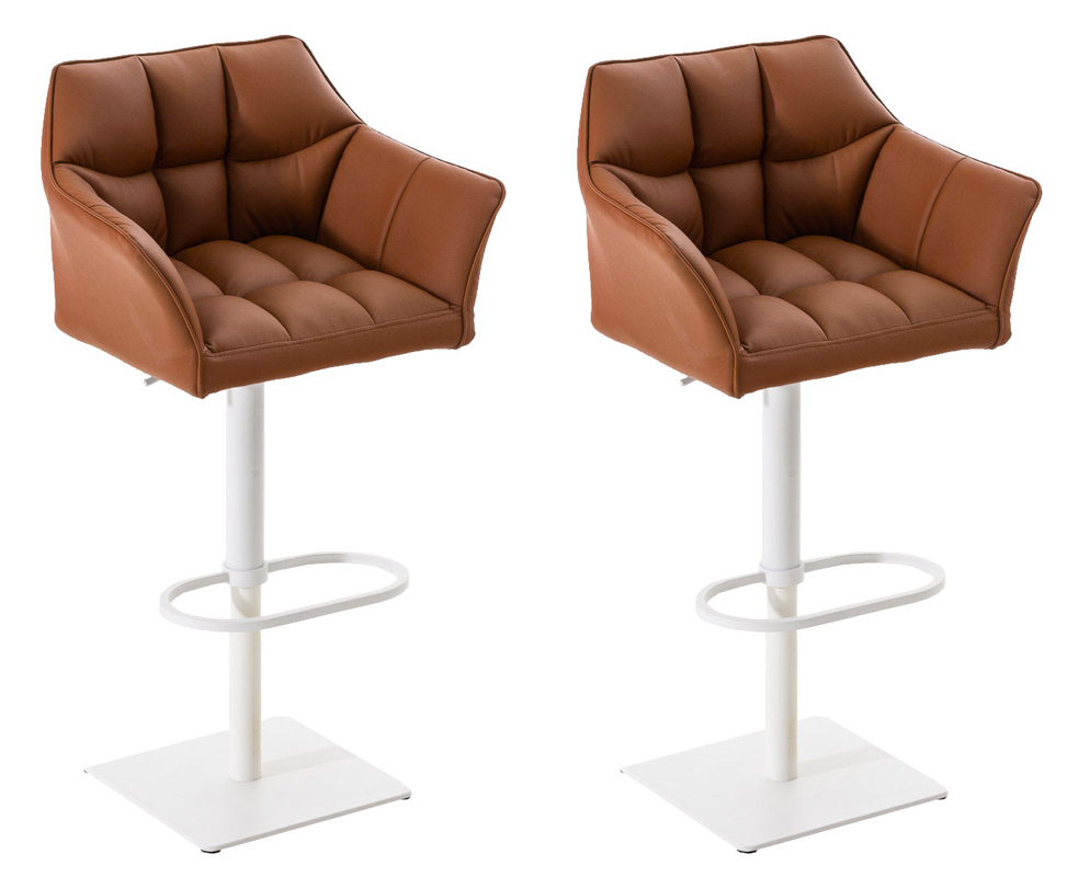 2er Set Barhocker Set Damaso Thekenstühle Höhenverstellbar Um 360 Grad Drehbar - Bild 3 von 34