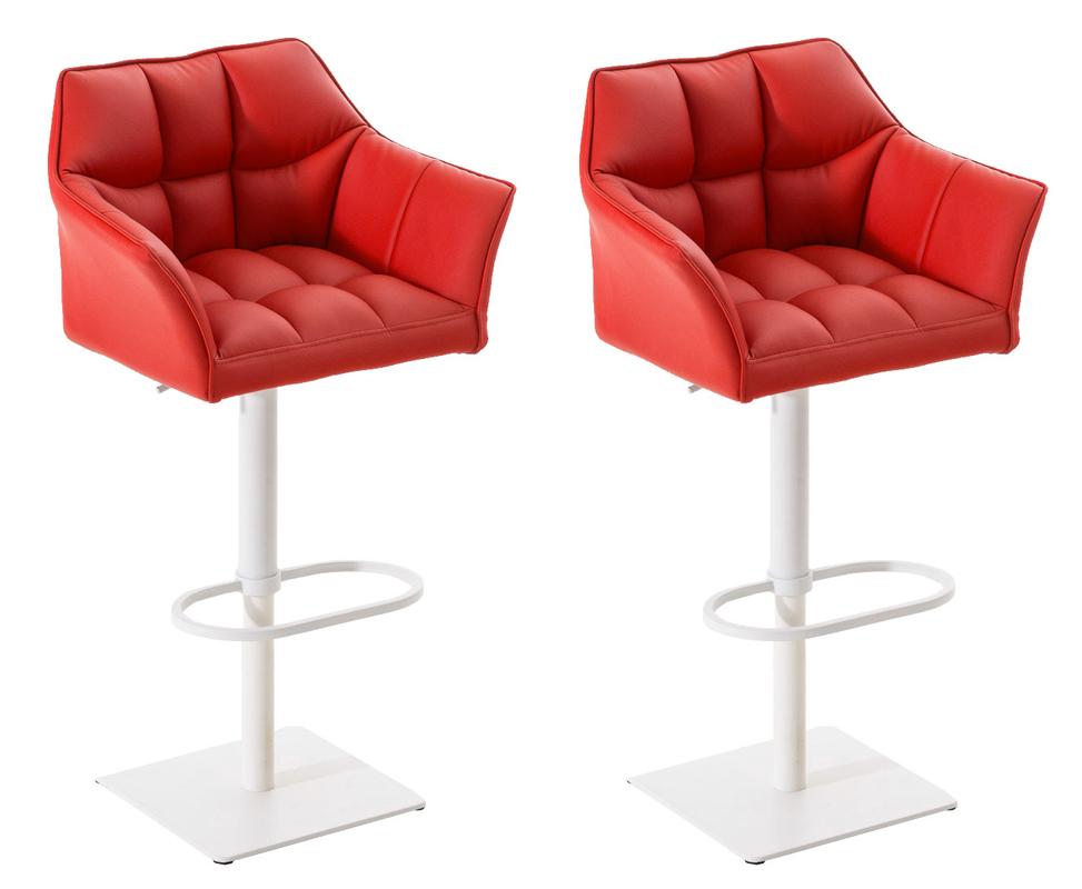 2er Set Barhocker Set Damaso Thekenstühle Höhenverstellbar Um 360 Grad Drehbar - Bild 6 von 34