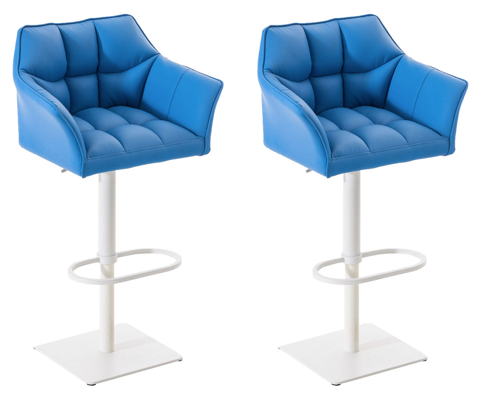 2er Set Barhocker Set Damaso Thekenstühle Höhenverstellbar Um 360 Grad Drehbar - Bild 11 von 34