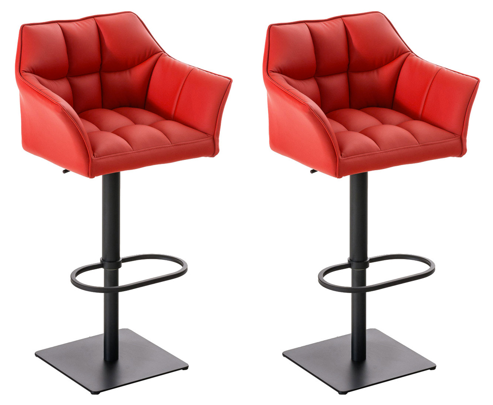 2er Set Barhocker Set Damaso Thekenstühle Höhenverstellbar Um 360 Grad Drehbar - Bild 12 von 34