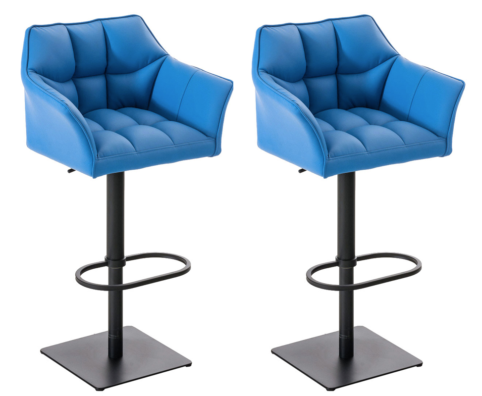 2er Set Barhocker Set Damaso Thekenstühle Höhenverstellbar Um 360 Grad Drehbar - Bild 20 von 34