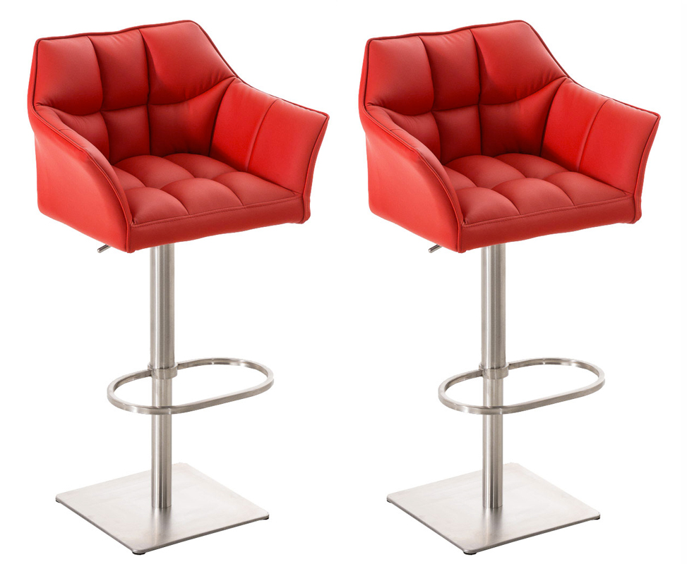 2er Set Barhocker Set Damaso Thekenstühle Höhenverstellbar Um 360 Grad Drehbar - Bild 23 von 34