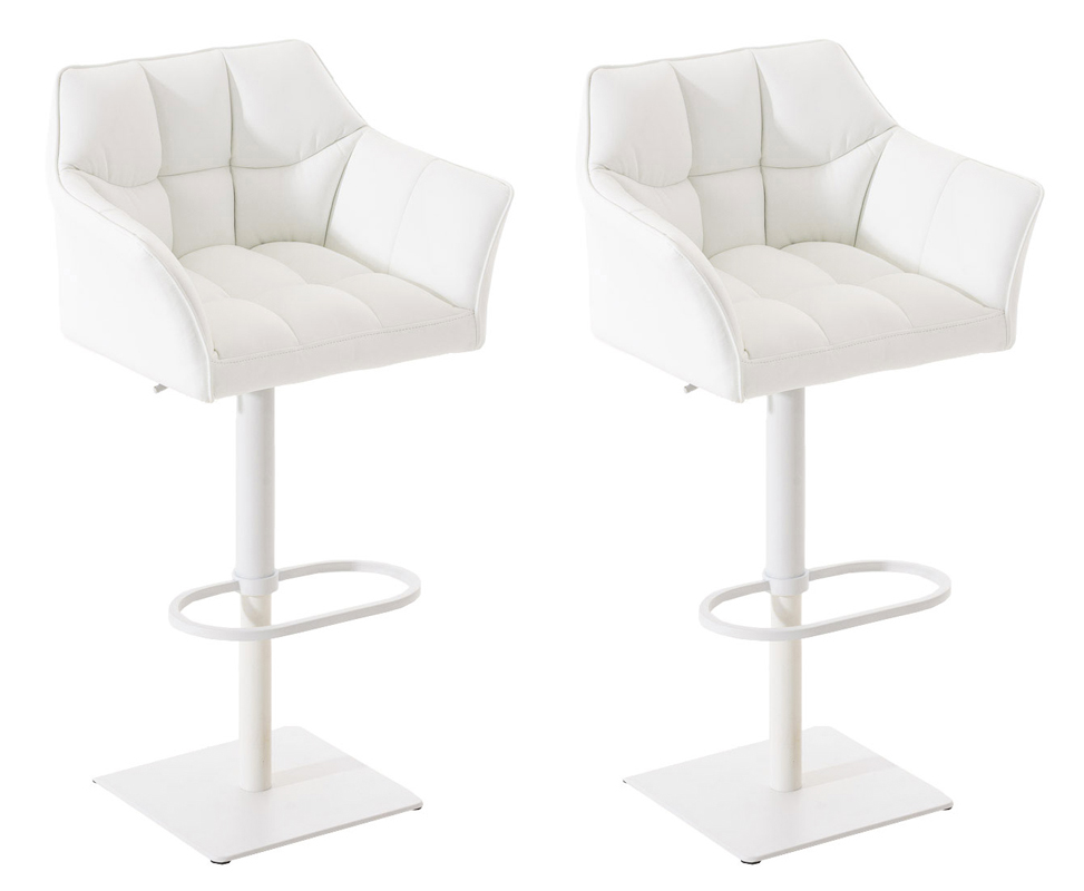 2er Set Barhocker Set Damaso Thekenstühle Höhenverstellbar Um 360 Grad Drehbar - Bild 32 von 34