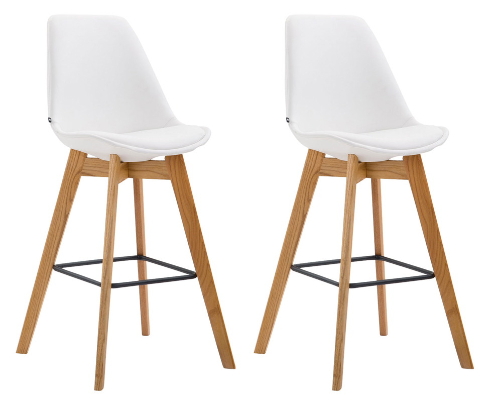 2er Set Barhocker Metz Kunstleder natura