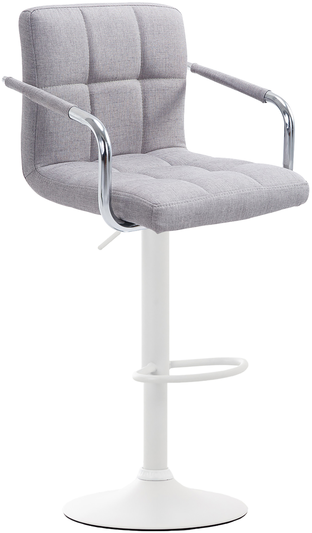 Barhocker Lucy V2 Stoff weiß