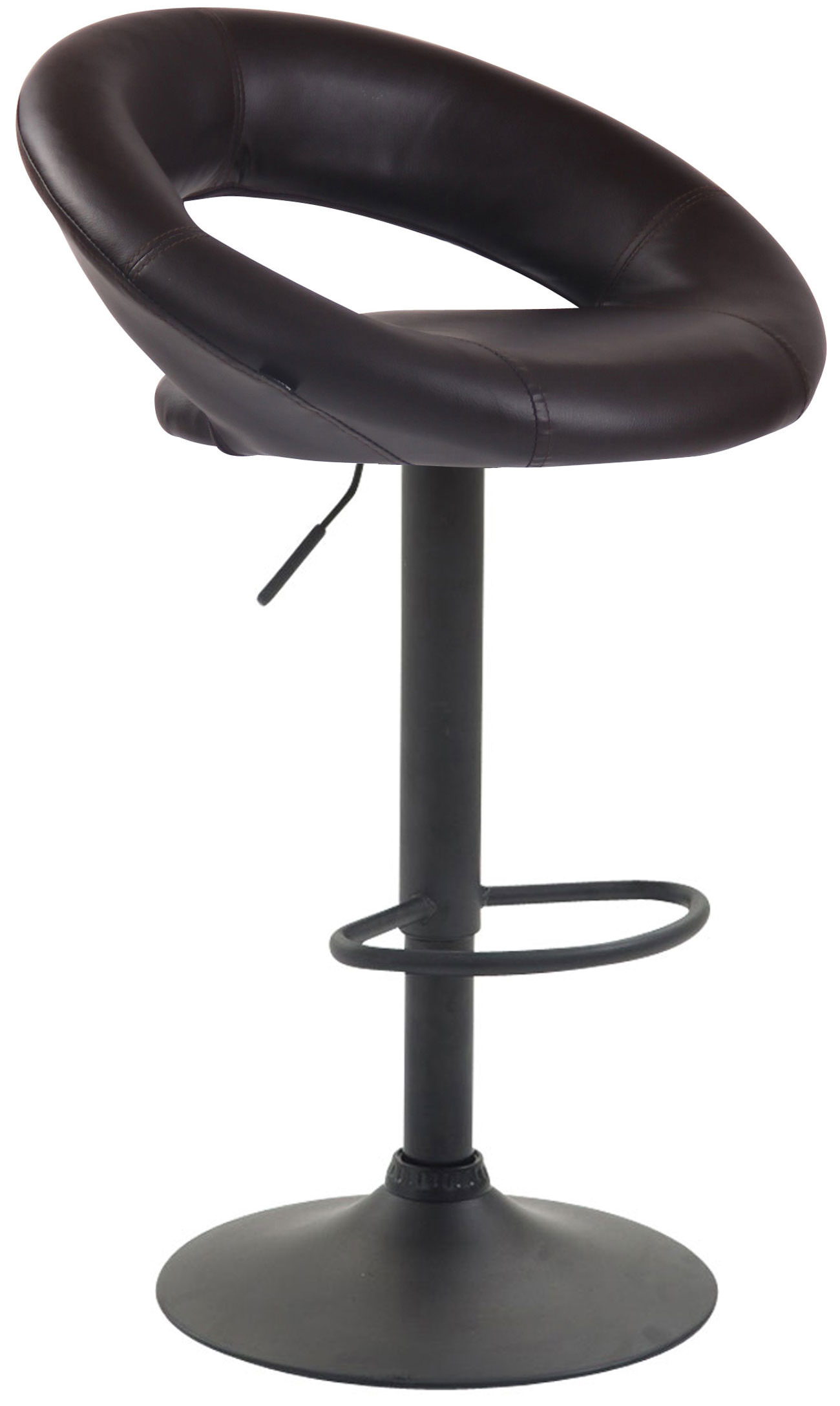 Barhocker Olinda Kunstleder schwarz