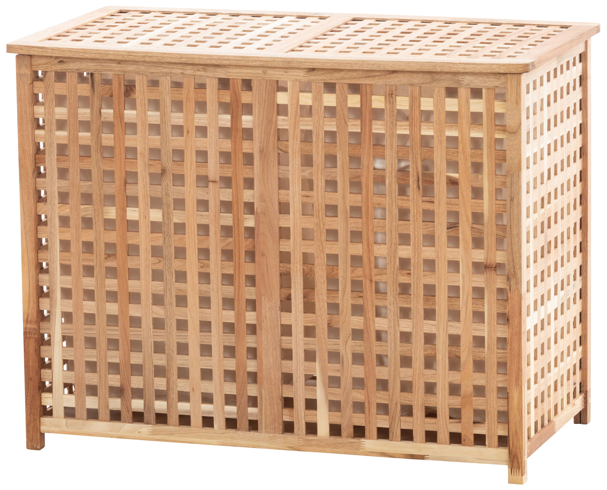 Wäschekorb Wäschebox Wäschesammler Holz NEG Wäschetruhe Anaroa//Babylon braun