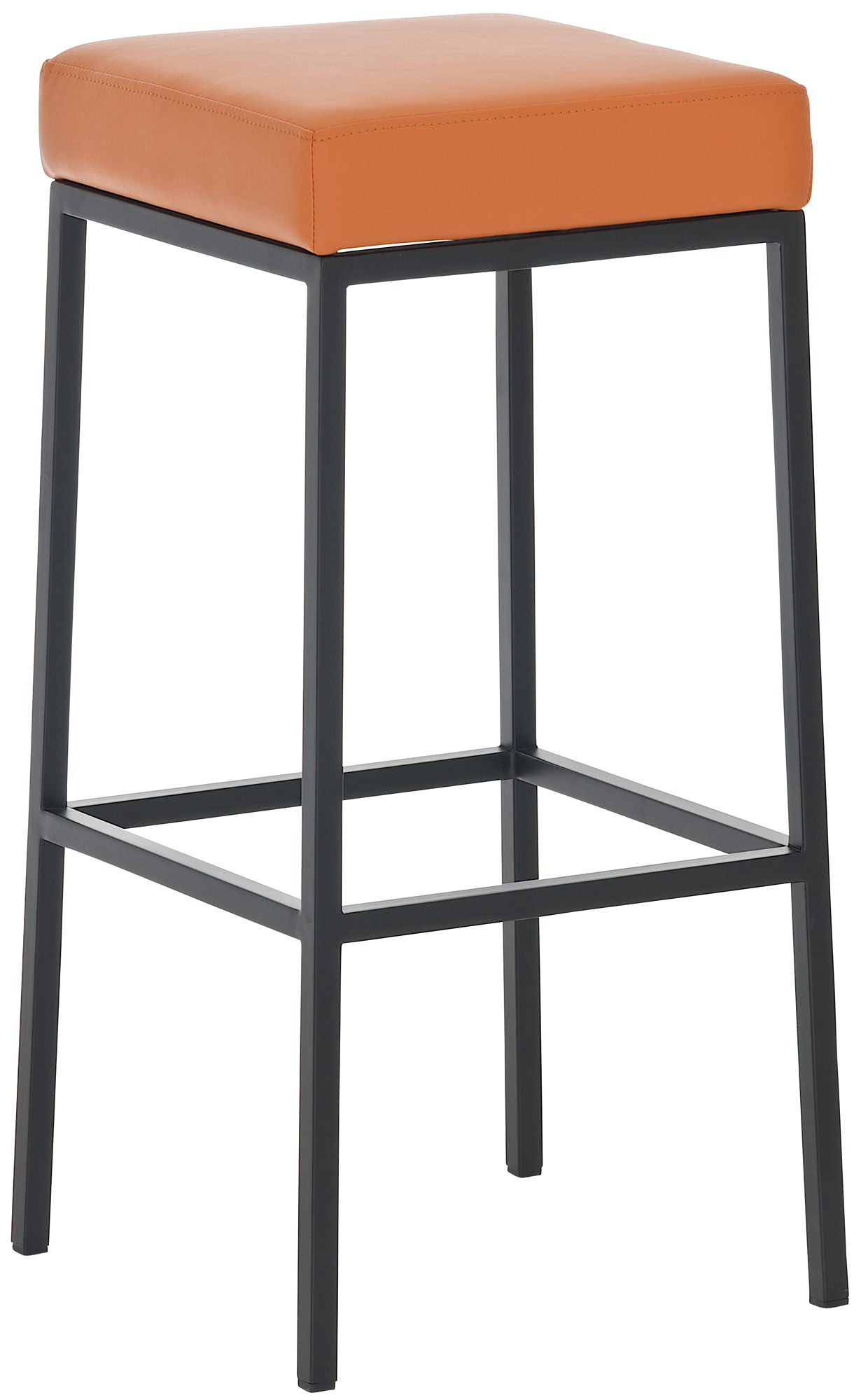 Barhocker Montreal Kunstleder ohne Lehne mit Fußstütze 4-Fuß Gestell Hocker - Bild 38 von 40