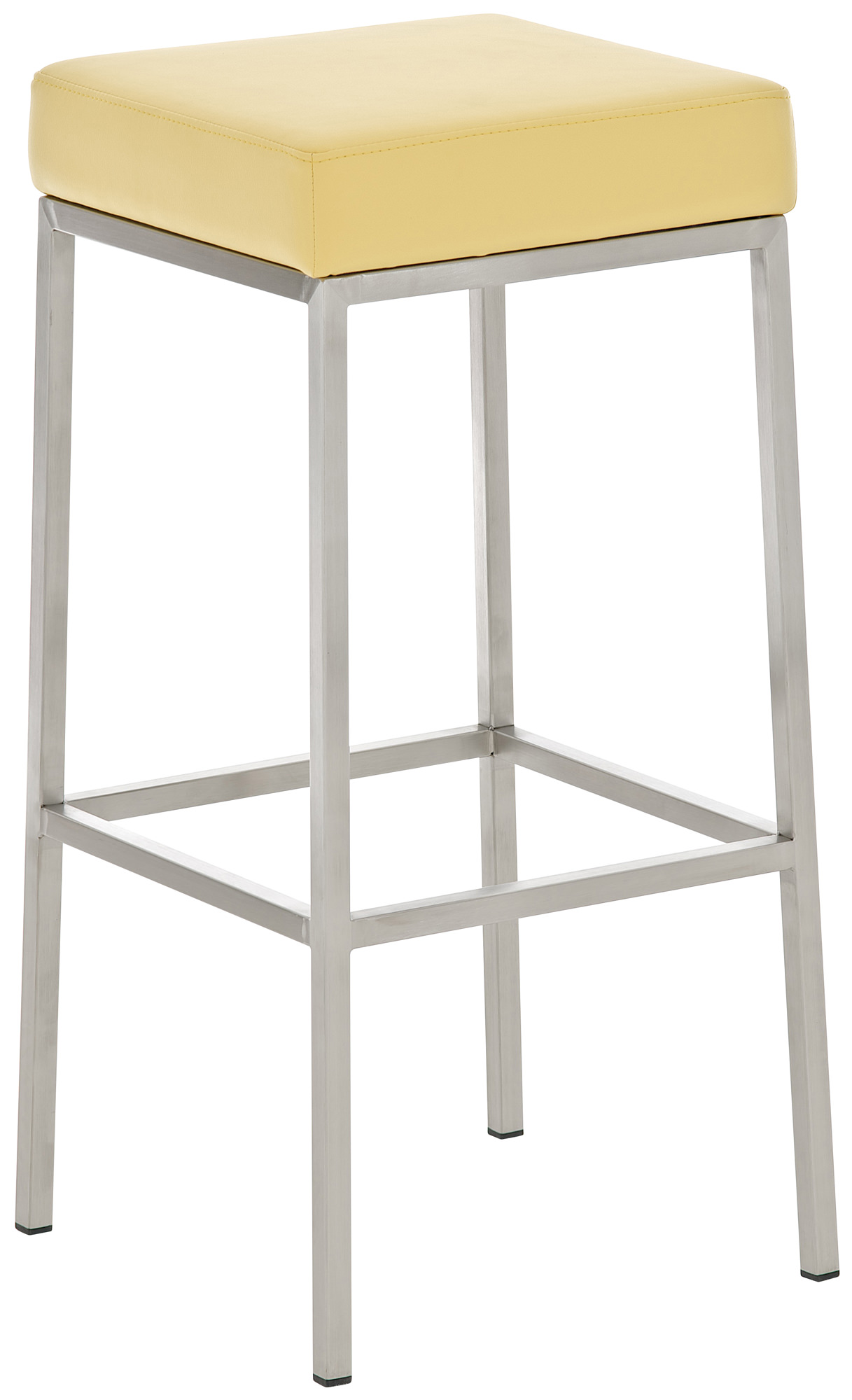 Barhocker Montreal Kunstleder ohne Lehne mit Fußstütze 4-Fuß Gestell Hocker - Bild 26 von 40