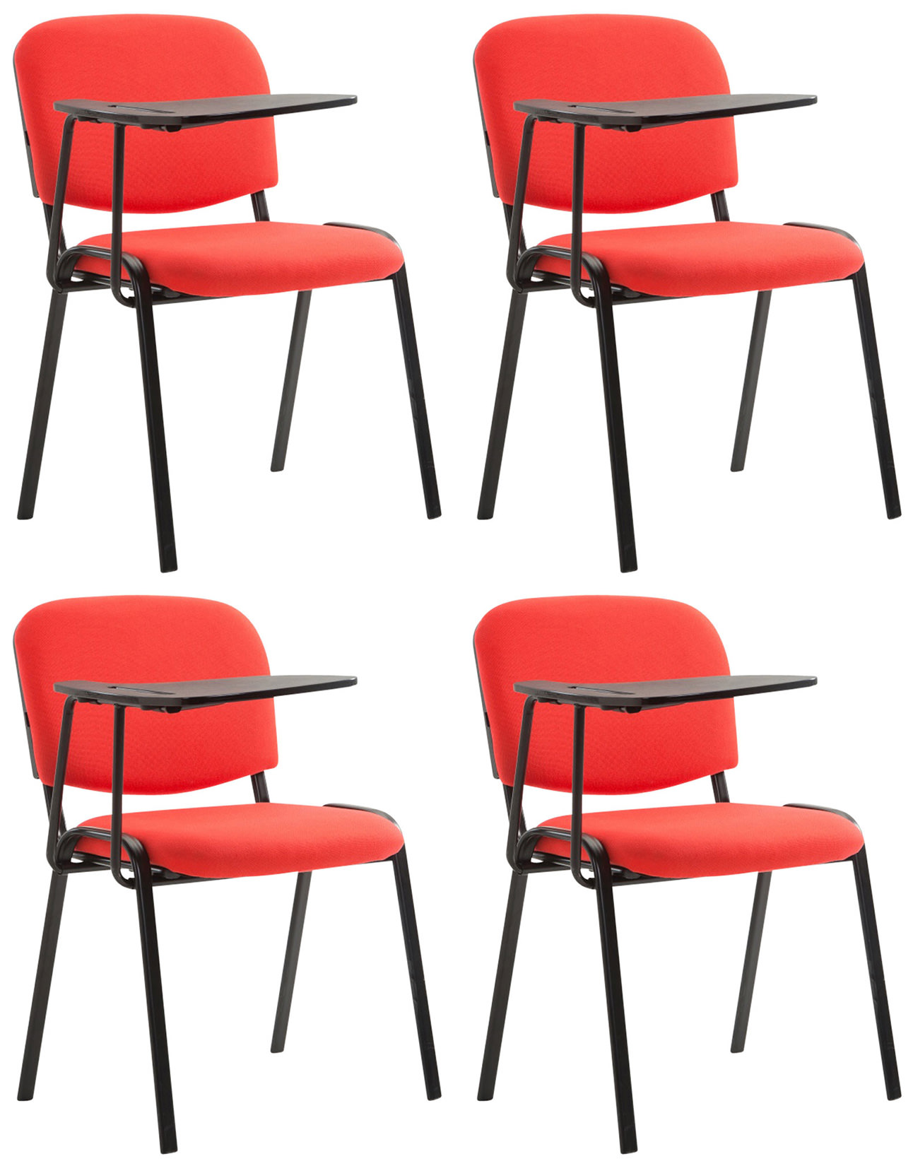 4er Set Stühle Ken mit Klapptisch Stoff