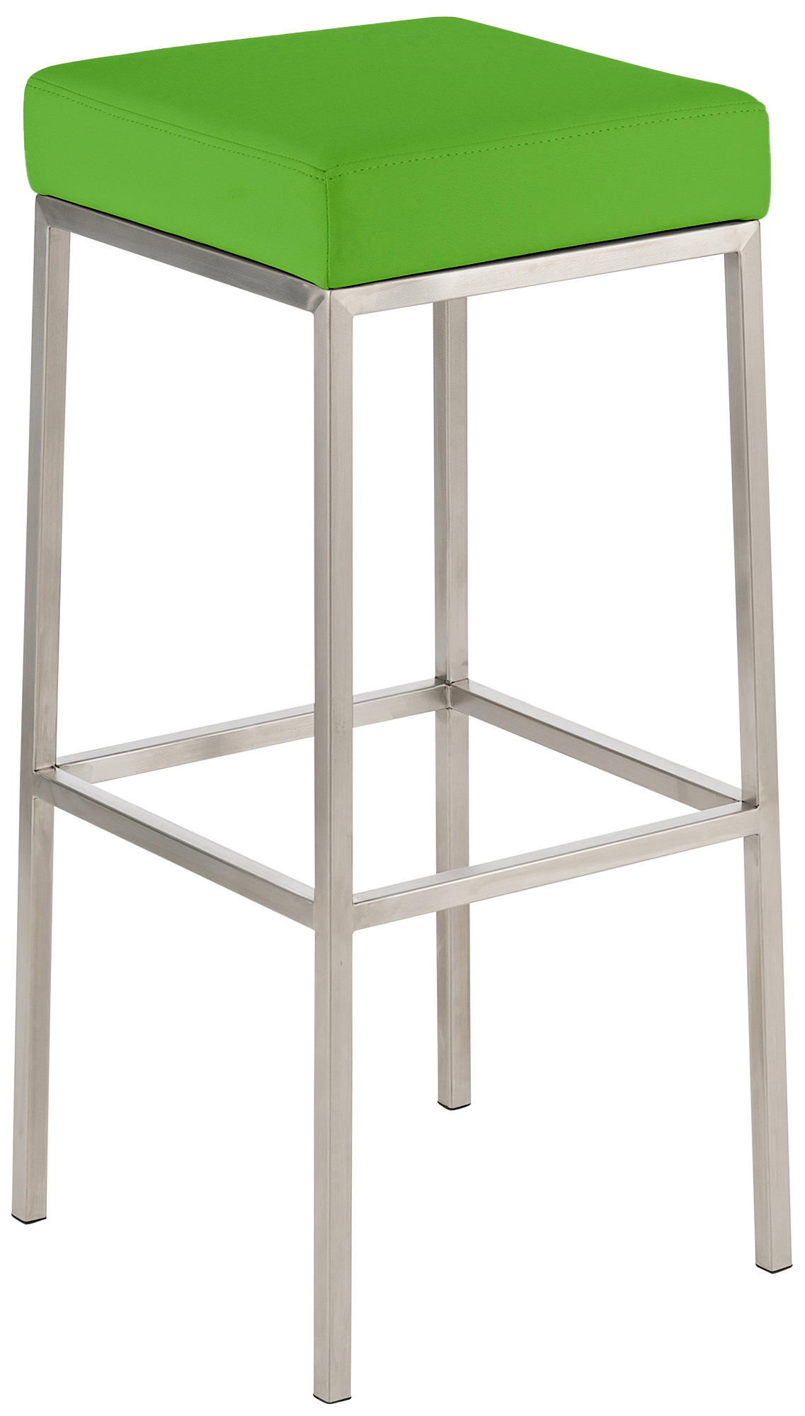 Barhocker Montreal Kunstleder ohne Lehne mit Fußstütze 4-Fuß Gestell Hocker - Bild 23 von 40