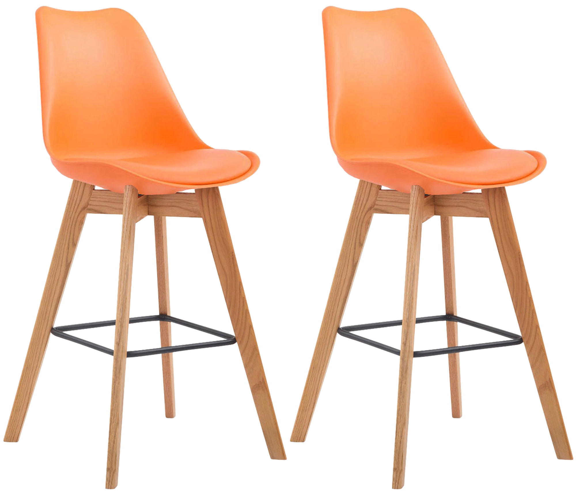 2er Set Barhocker Metz Kunststoff natura