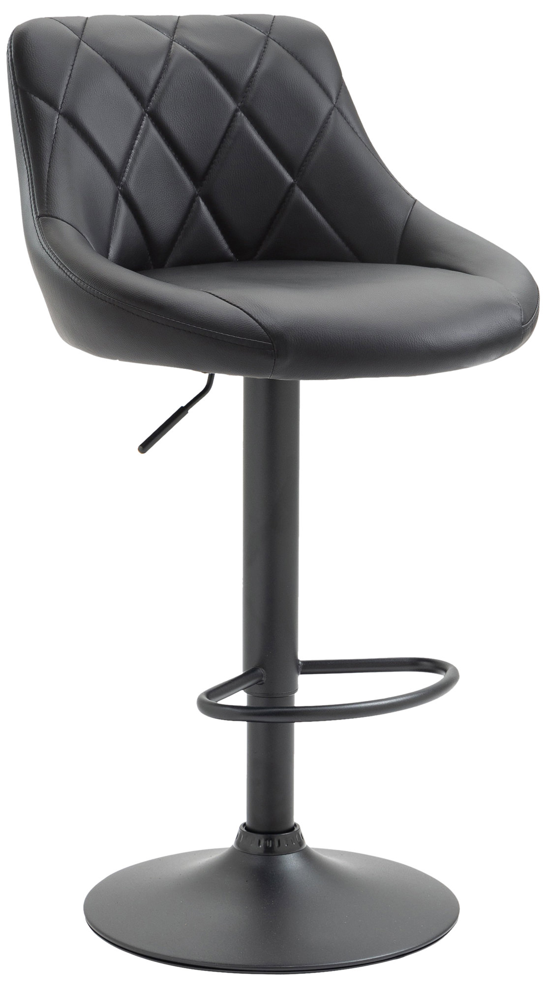 Barhocker Lazio Kunstleder schwarz