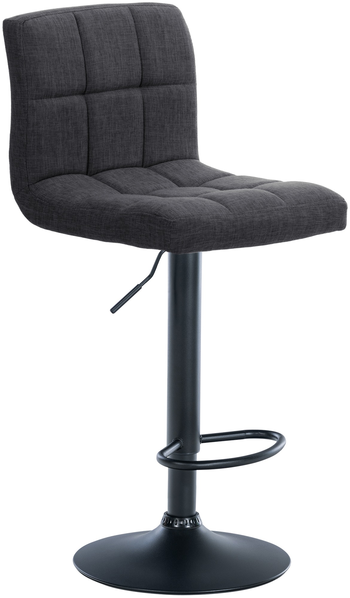 Barhocker Calma Stoff schwarz