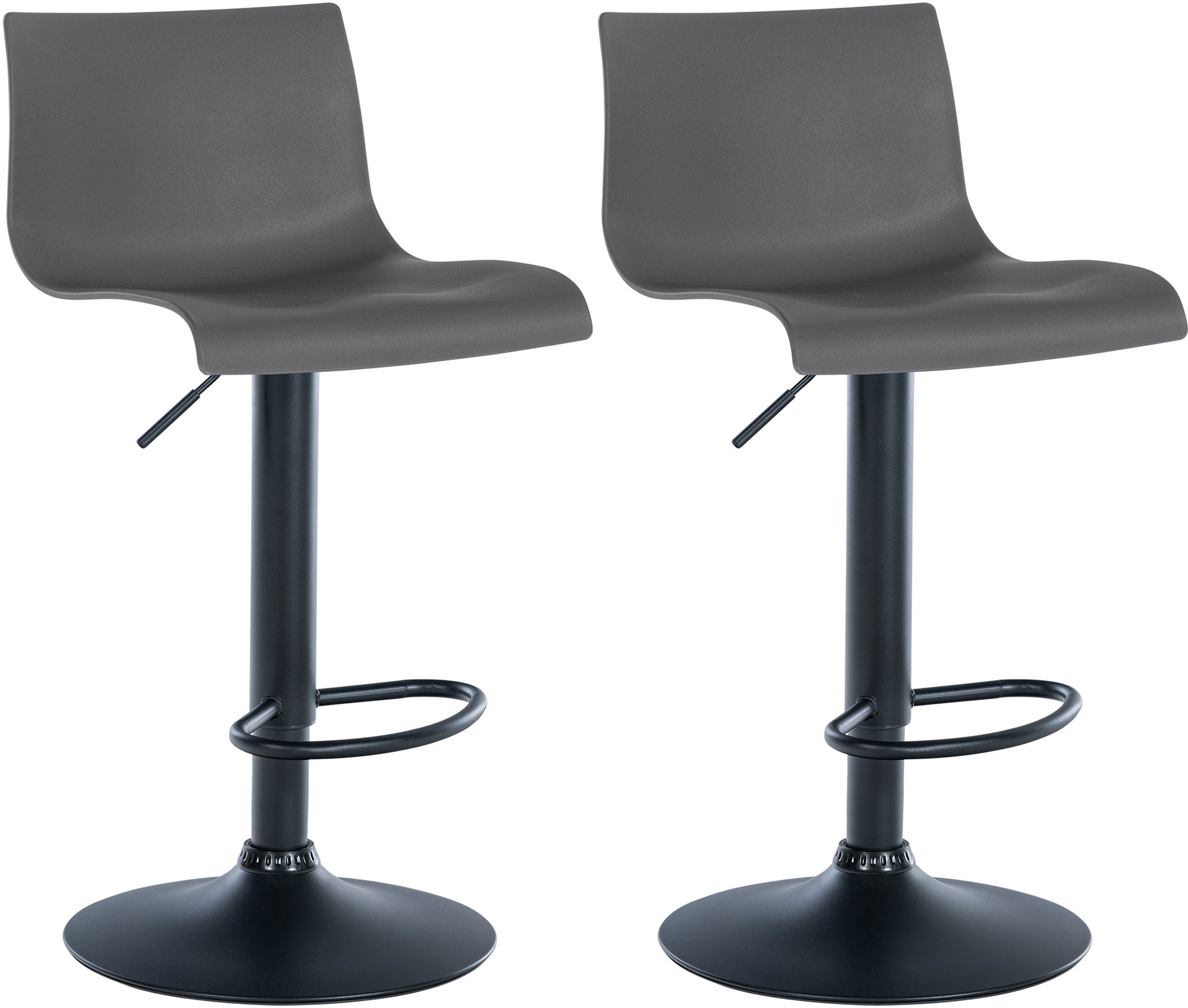 2er Set Barhocker Branford Kunststoff