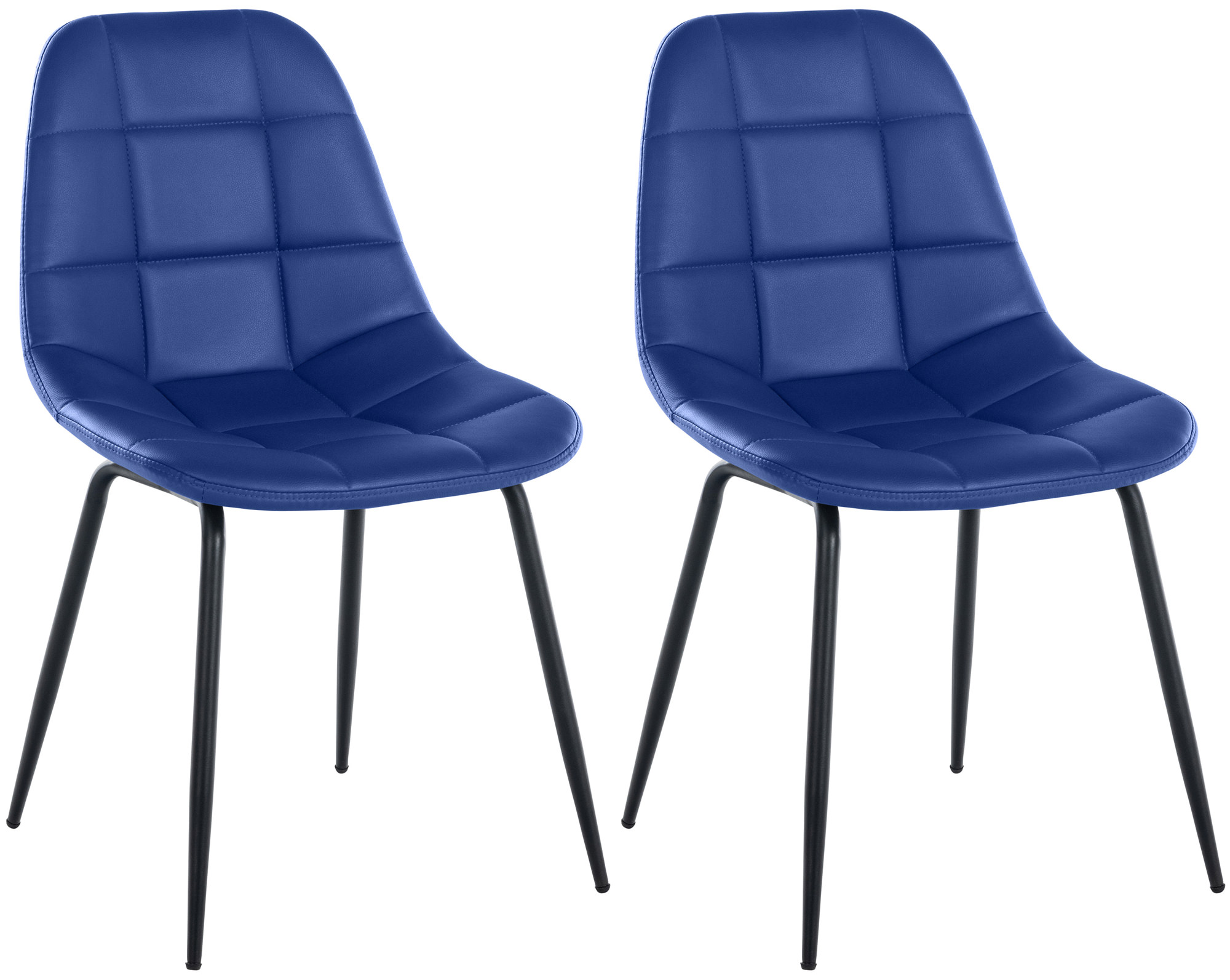 2er Set Stuhl Tom creme Kunstleder