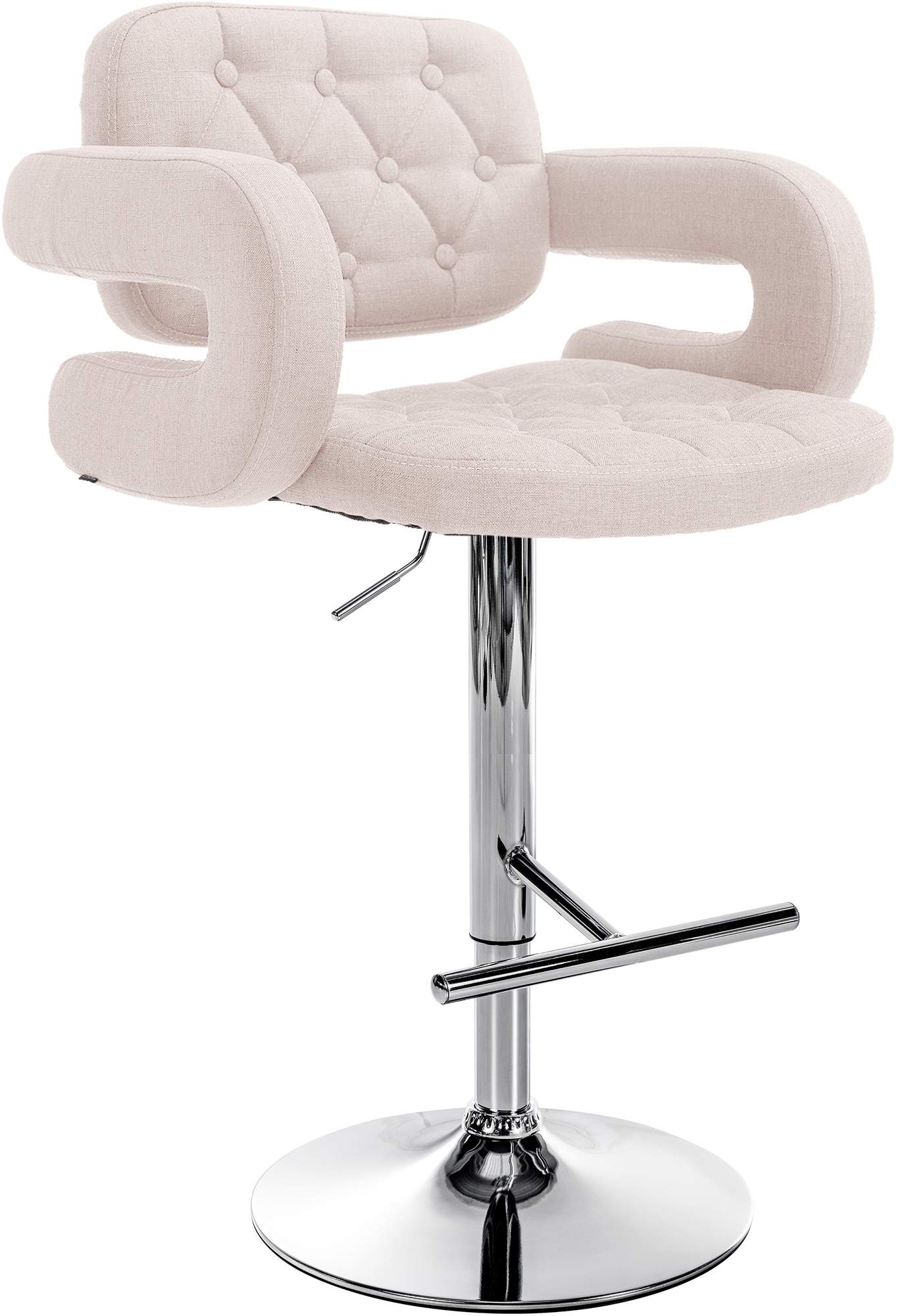 Barhocker Dublin Stoff Thekenhocker Barstuhl Tresen Barmöbel Lounger Drehstuhl - Bild 2 von 15