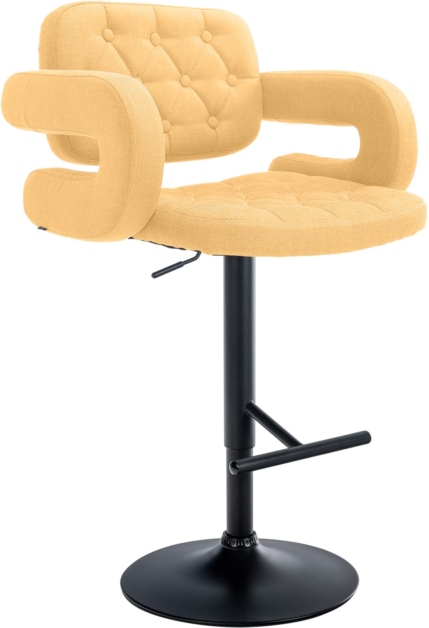 Barhocker Dublin Stoff Thekenhocker Barstuhl Tresen Barmöbel Lounger Drehstuhl - Bild 7 von 15