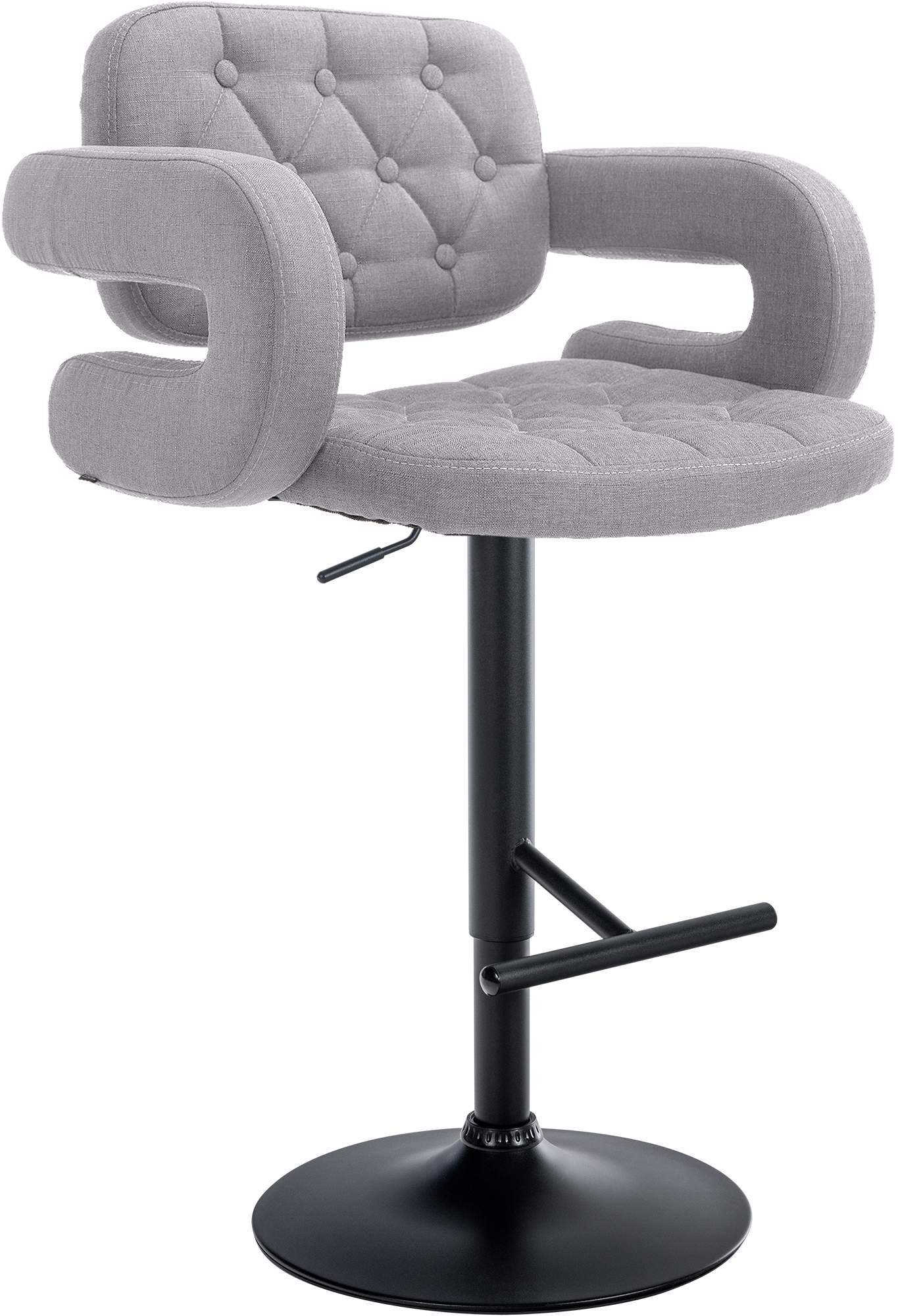Barhocker Dublin STOFF schwarz