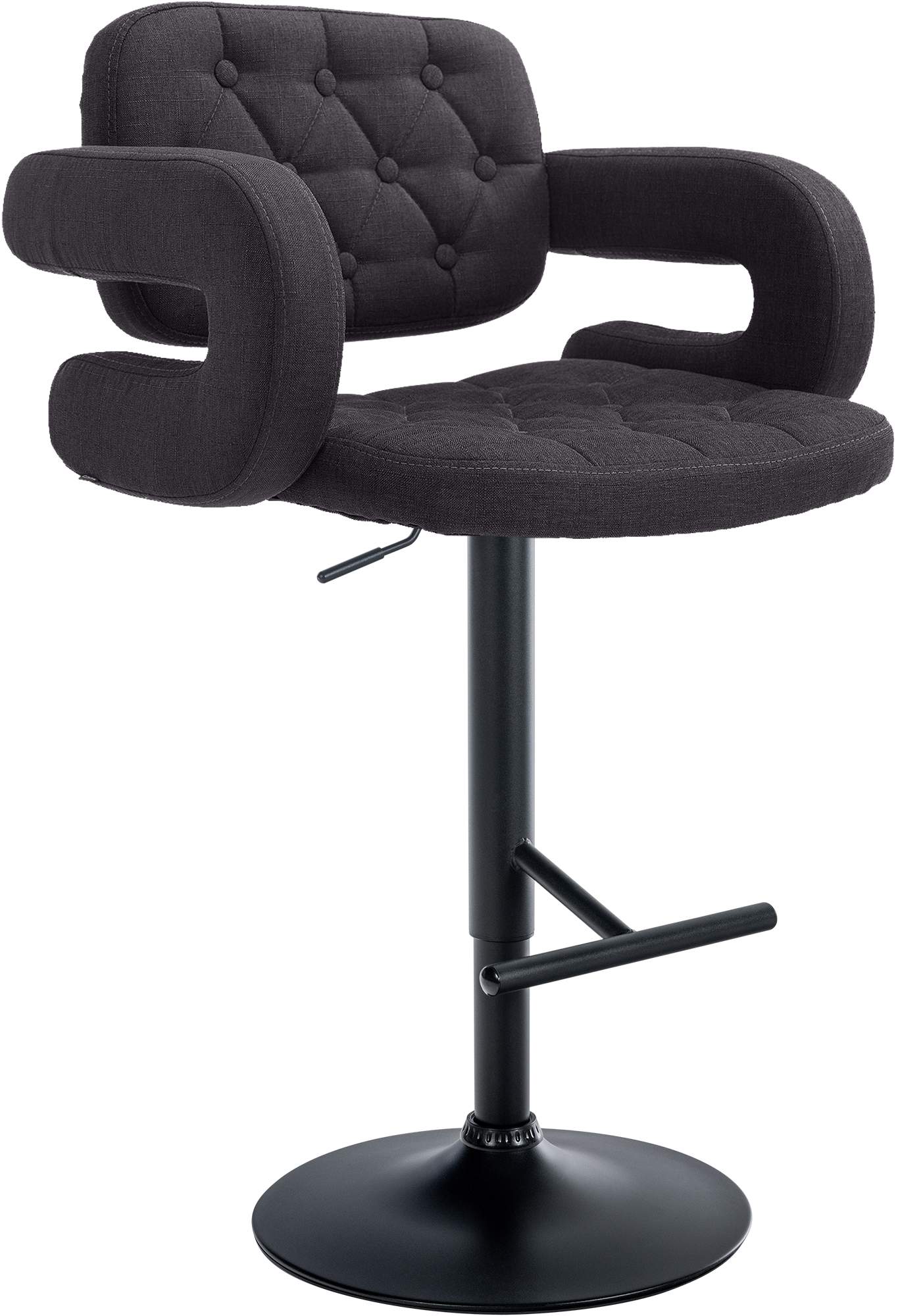 Barhocker Dublin STOFF schwarz