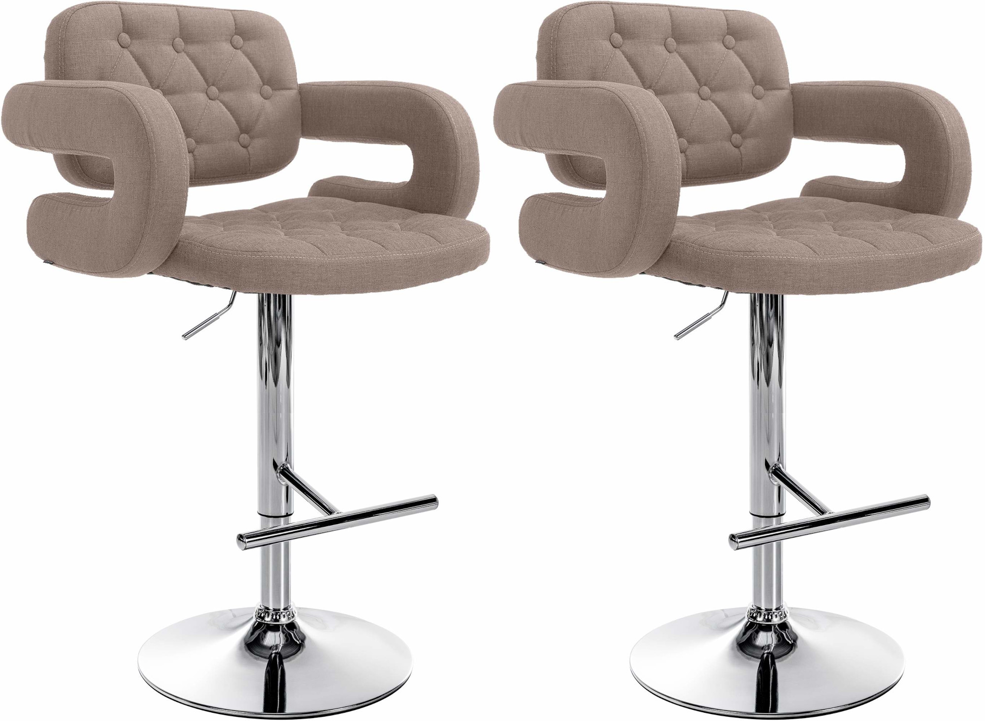 2er Set Barhocker Dublin Stoff C