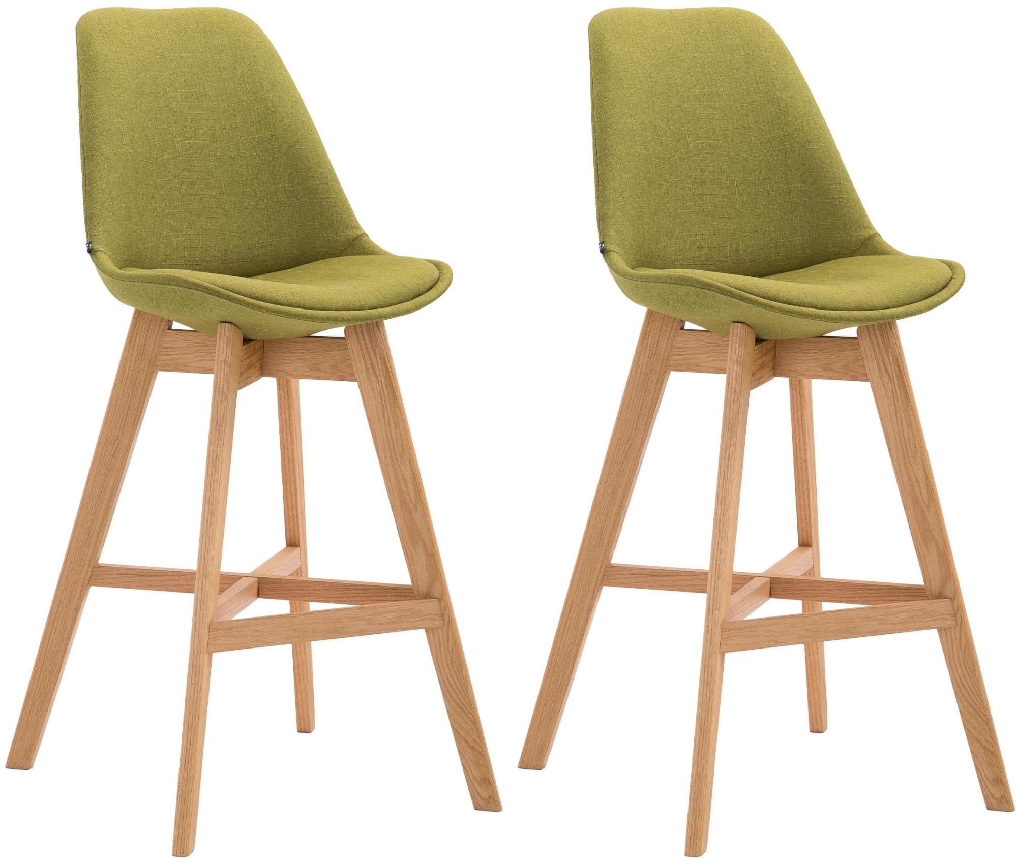 2er Set Barhocker Cannes Stoff natura
