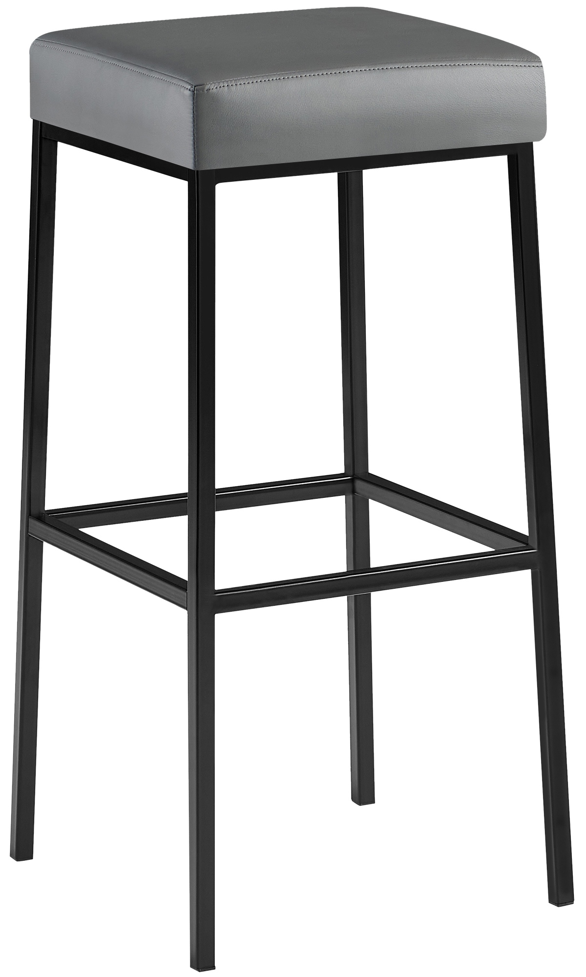 Barhocker Montreal Kunstleder ohne Lehne mit Fußstütze 4-Fuß Gestell Hocker - Bild 32 von 40