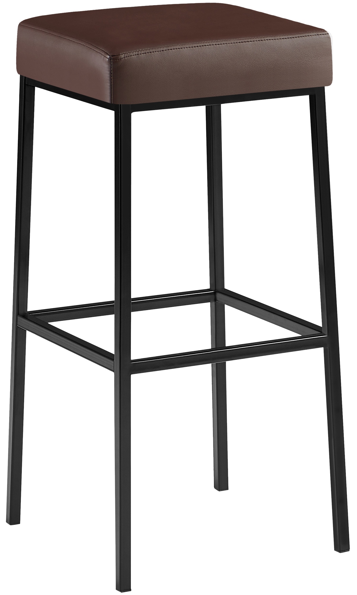 Barhocker Montreal Kunstleder ohne Lehne mit Fußstütze 4-Fuß Gestell Hocker - Bild 30 von 40