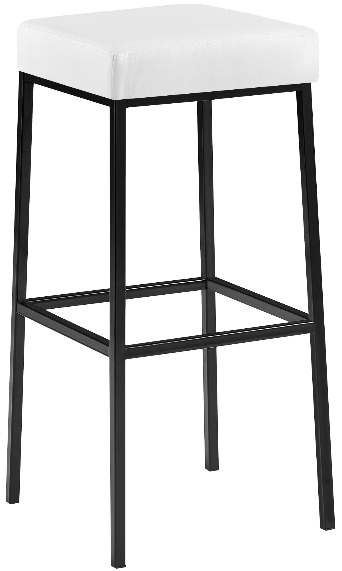 Barhocker Montreal Kunstleder ohne Lehne mit Fußstütze 4-Fuß Gestell Hocker - Bild 29 von 40