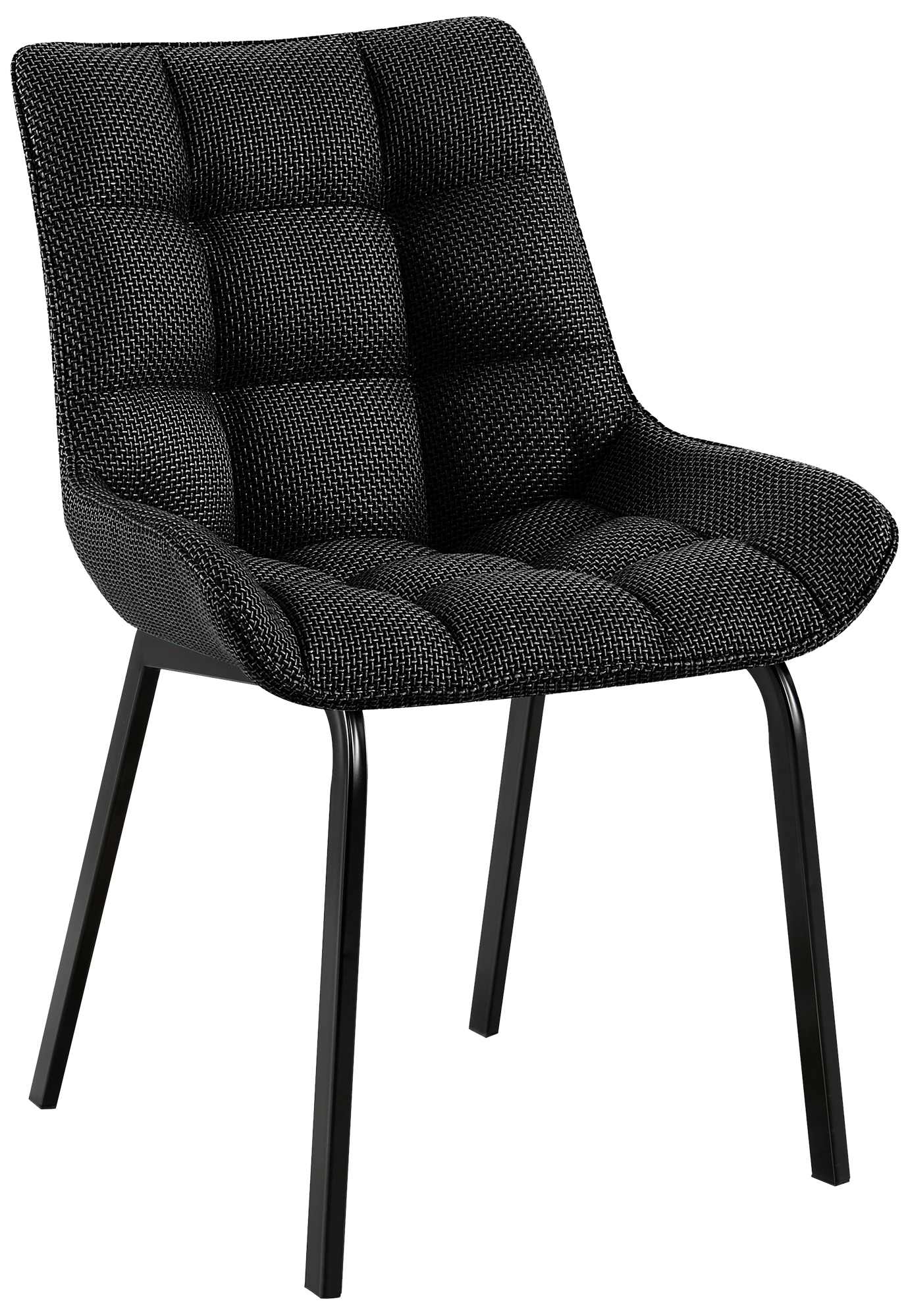 Stuhl Saranda Stoff schwarz