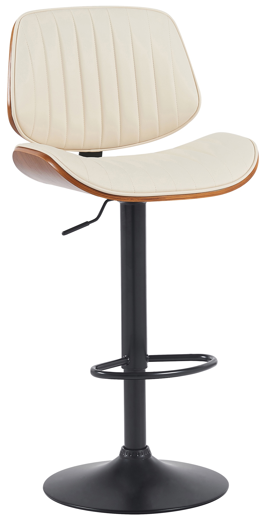 Barhocker Clawson Kunstleder schwarz