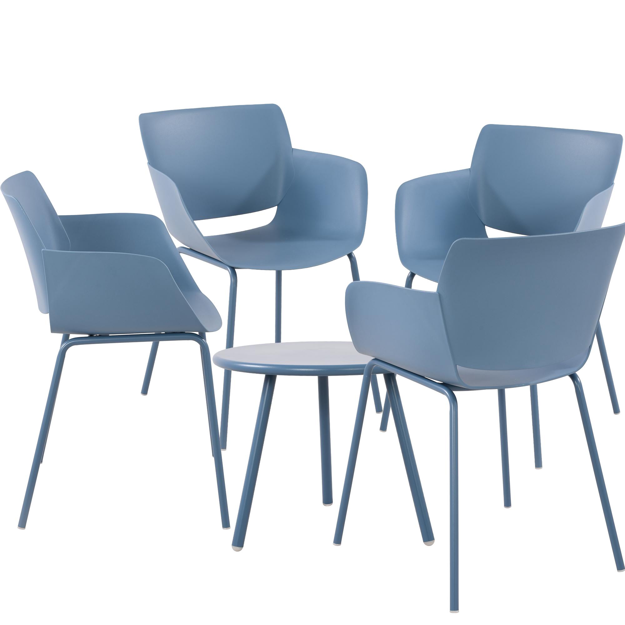 Sitzgruppe Berena Gartenset Tisch Berea Stühle Alpena wetterfest UV-beständig - Bild 2 von 19