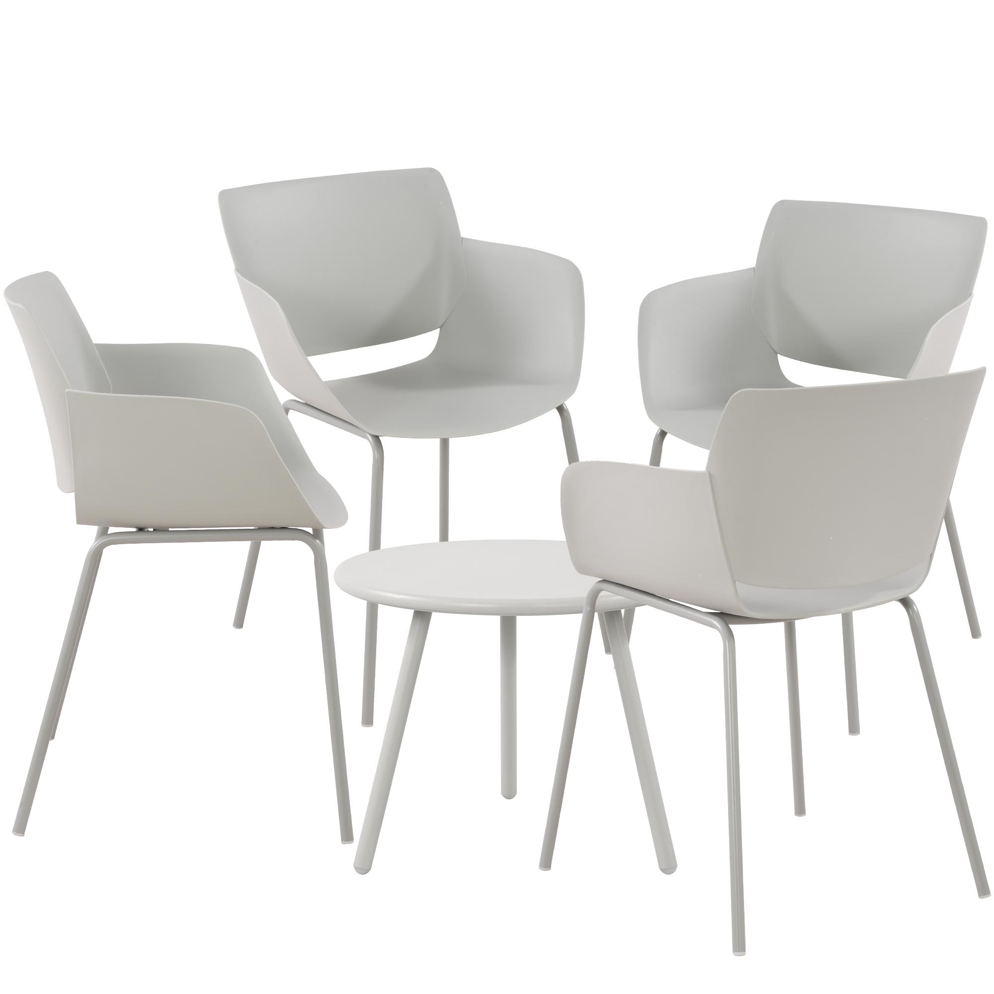 Sitzgruppe Berena Gartenset Tisch Berea Stühle Alpena wetterfest UV-beständig - Bild 4 von 19